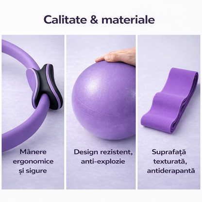 Set Fitness pentru Antrenamente Complete Acasă–AuraFit Harmony Set