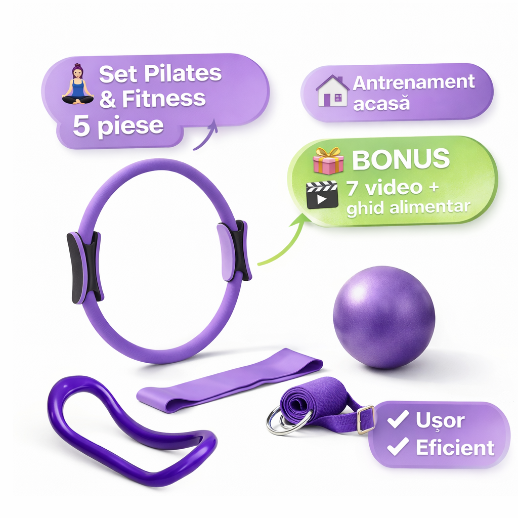Set Fitness pentru Antrenamente Complete Acasă-AuraFit Harmony Set