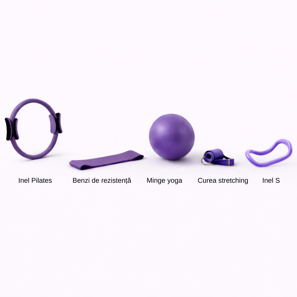 Set Fitness pentru Antrenamente Complete Acasă–AuraFit Harmony Set