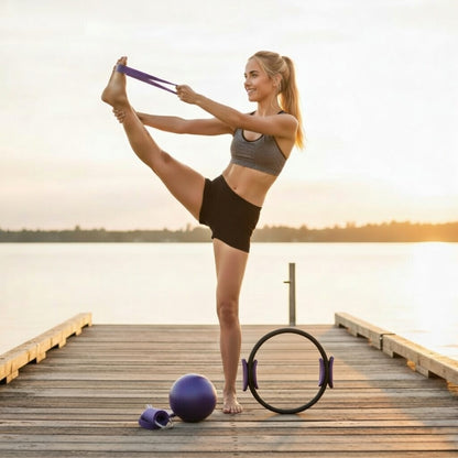 Set Fitness pentru Antrenamente Complete Acasă–AuraFit Harmony Set